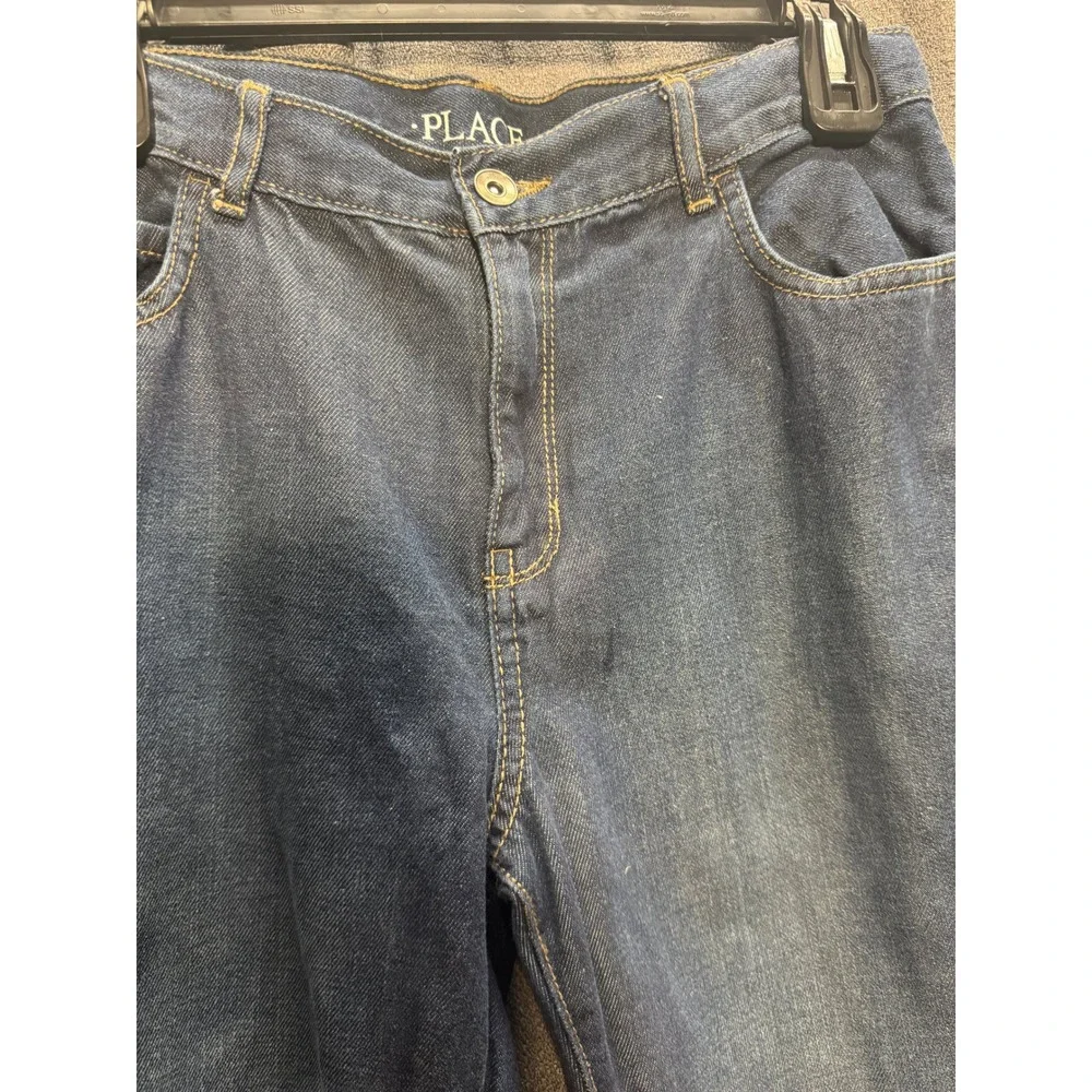 The Children's Place Flare Leg Jeans Dark Wash Denim Girls Size 16‎